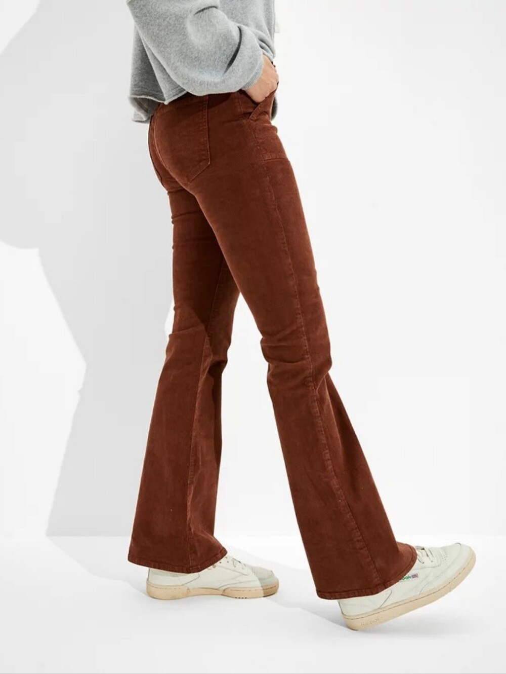 American Eagle High Rise Corduroy Flare Pants Size 12 NWT